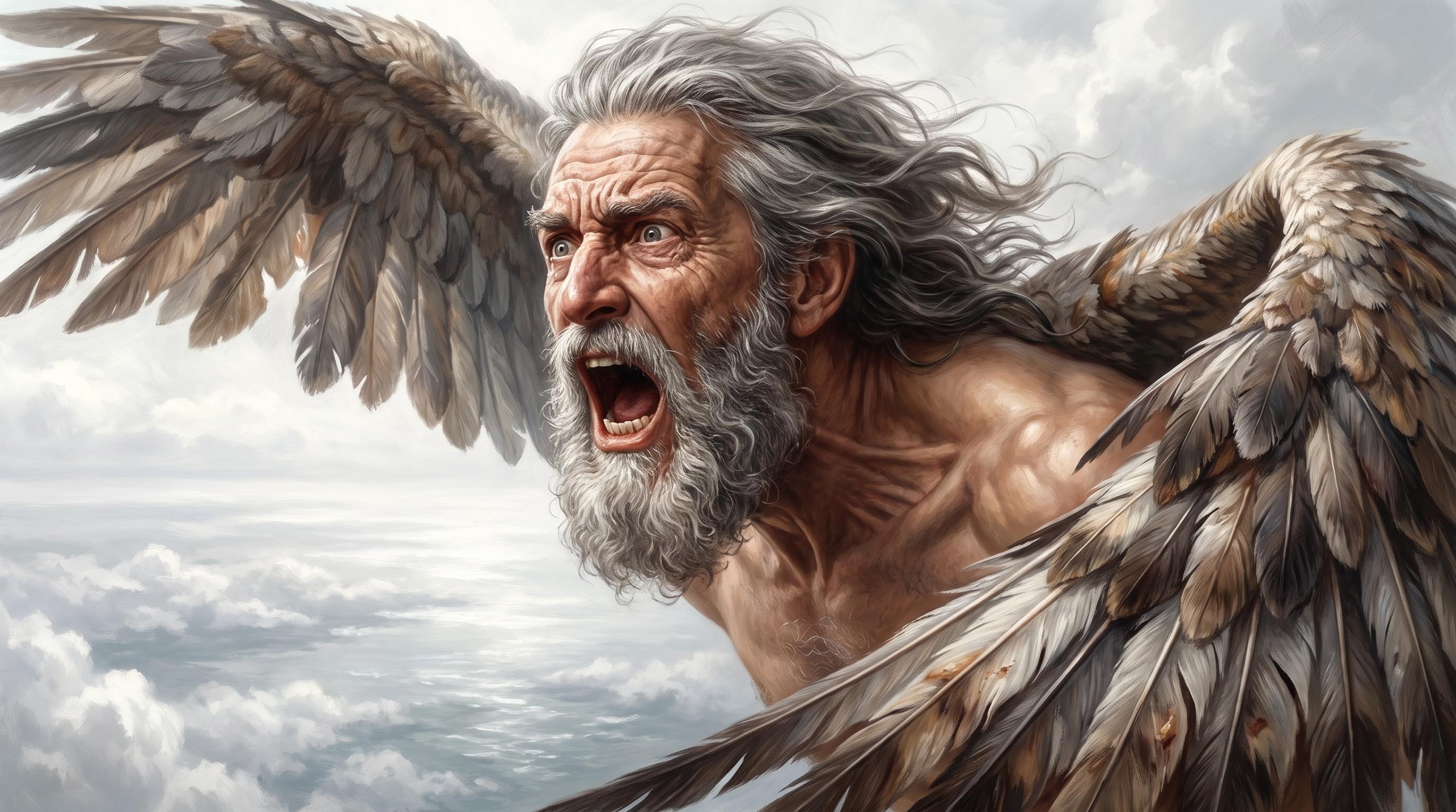 Daedalus screaming his son's name mid-flight