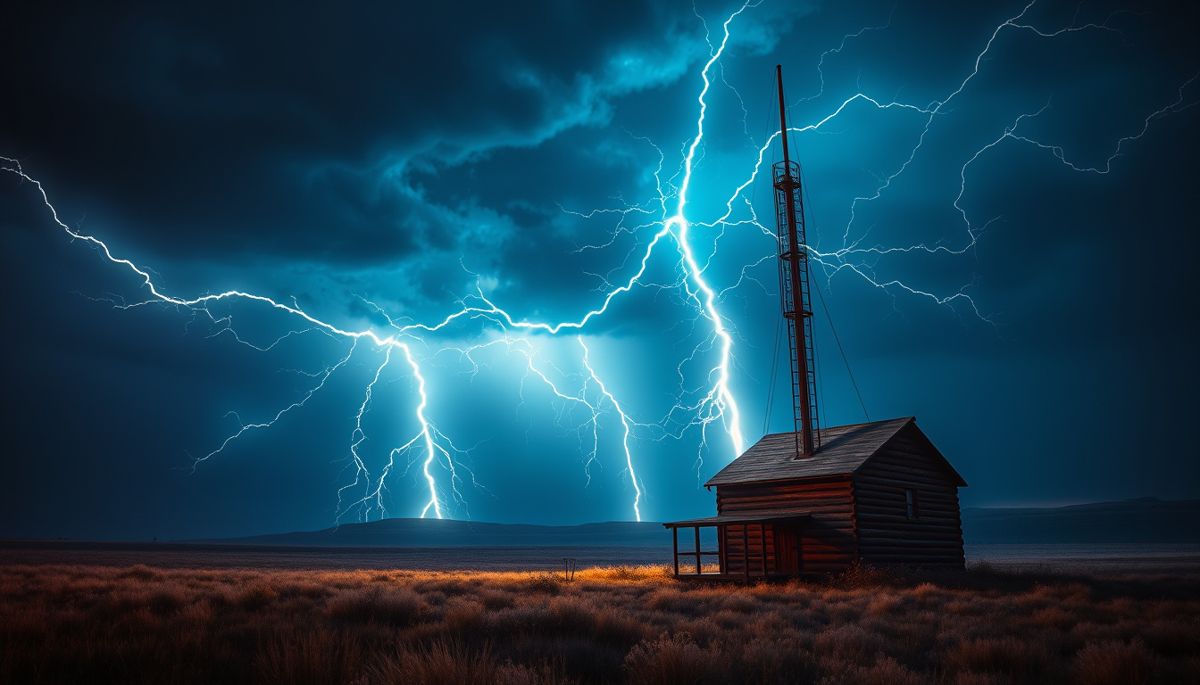 Man-Made Lightning at Colorado Springs